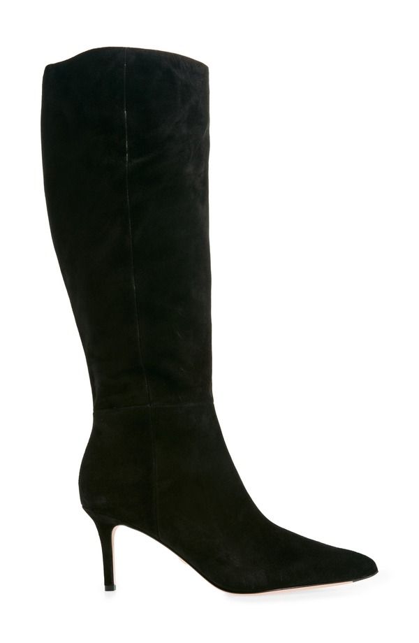 ヴェロニカ ベアード レディース シューズ ブーツ・レインブーツ Veronica Beard Lisa 45 Knee High Boot Black Suede ブラック