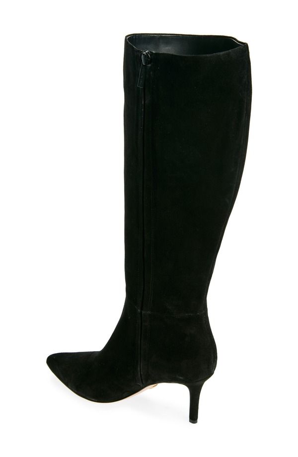 ヴェロニカ ベアード レディース シューズ ブーツ・レインブーツ Veronica Beard Lisa 45 Knee High Boot Black Suede ブラック