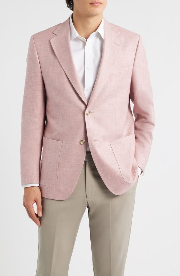ピーター・ミラー メンズ アウター ジャケット・ブルゾン シルク コート リネン Peter Millar Hyperlight Soft Light Pink Mlange Silk Linen Blend Sport Coat Pink ピンク