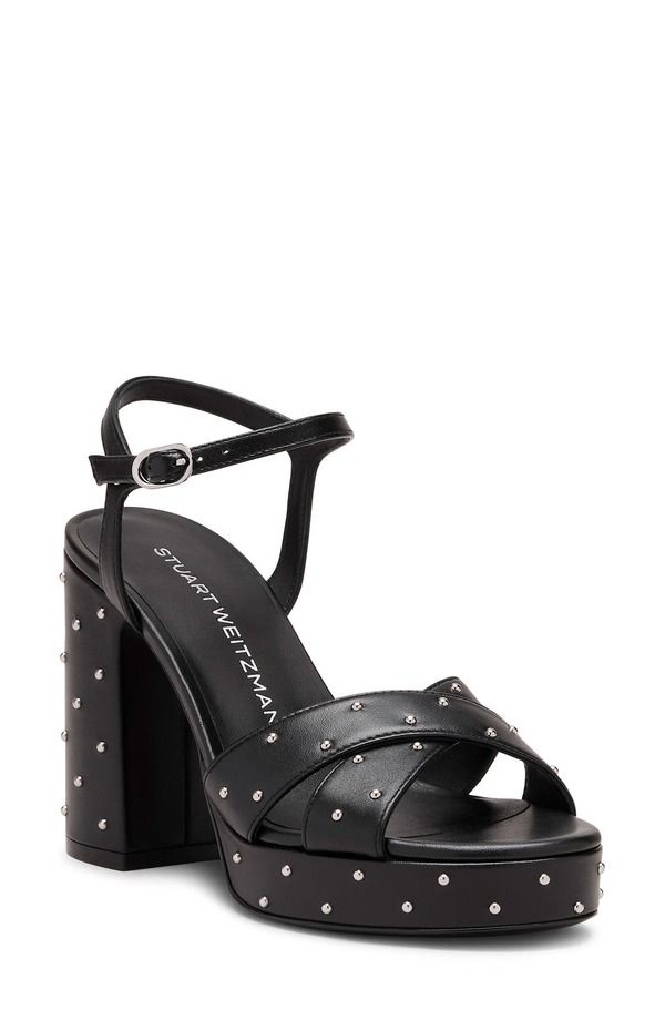 スチュアート ワイツマン レディース シューズ ヒール プラットフォーム サンダル Stuart Weitzman Dayna Sostud Platform Sandal Black ブラック