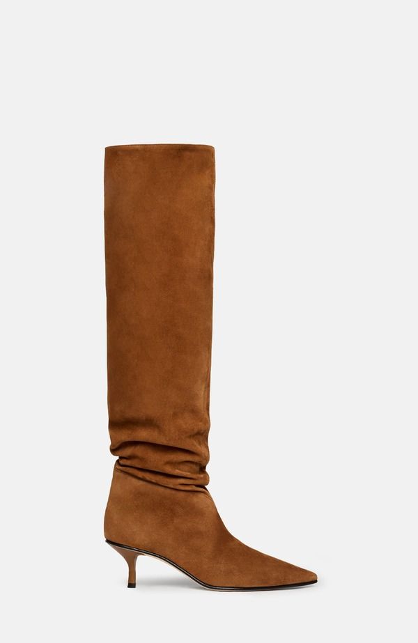 スカロッソ レディース シューズ ブーツ・レインブーツ SCAROSSO Barbara Boots Tobacco Suede