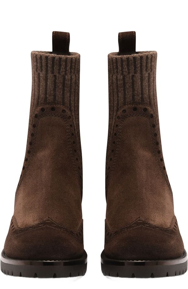 サントーニ レディース シューズ ブーツ・レインブーツ スエード アンクル ヒール Santoni Womensuede lowheel ankle boot Brown ブラウン サントーニ レディース シューズ ブーツ・レインブーツ スエード アンクル ヒール Santoni Womensuede lowheel ankle boot Brown ブラウン