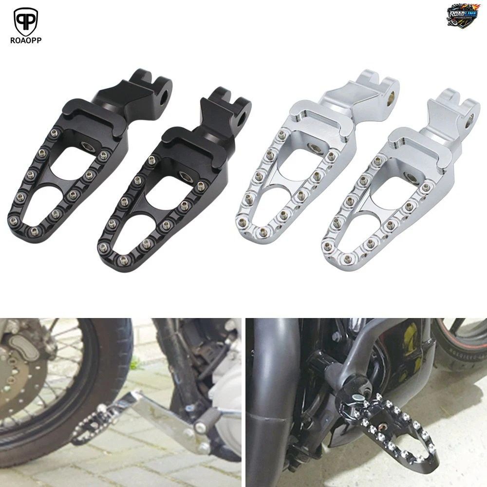 ROAOPP モーターサイクル CNC フットレスト フットペグ フットペグ ペダル アルミニウム製 トライアンフ 01-15 ボンネビル T100 T900 04-15