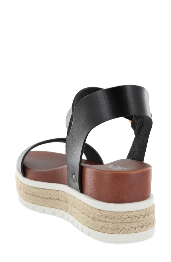 ミア レディース シューズ サンダル プラットフォーム MIA Kiera Espadrille Platform Sandal Black ブラック