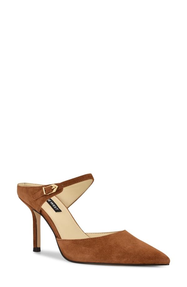 ナインウェスト レディース シューズ ヒール Nine West Danela Pointed Toe Mule Dark Natural