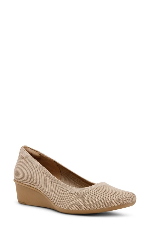 アンクライン レディース シューズ ヒール Anne Klein Wisher Pump Tan Knit タン