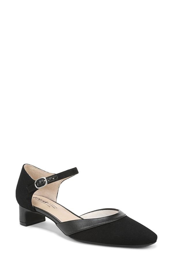 ライフストライド レディース シューズ ヒール アンクル LifeStride Leighton Ankle Strapump Black ブラック