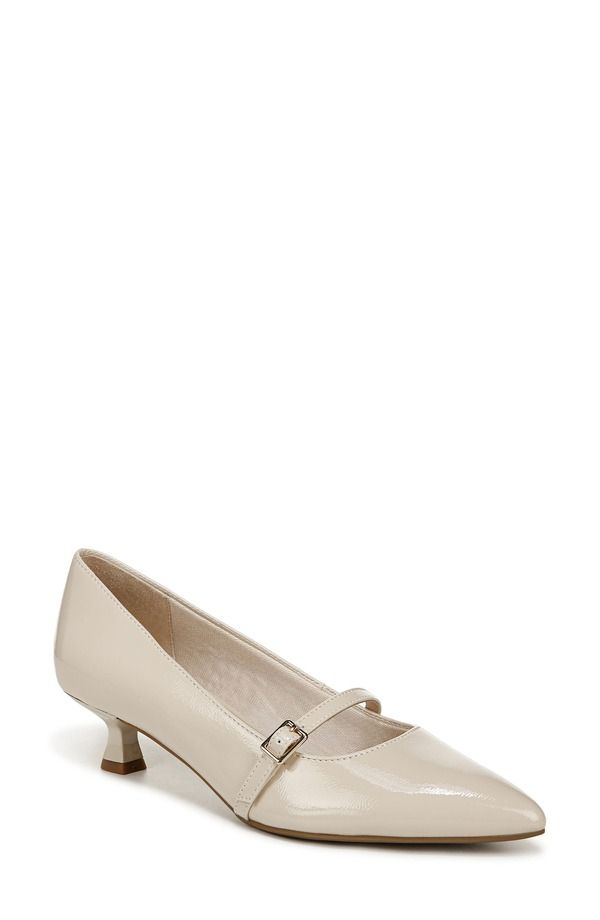 ライフストライド レディース シューズ ヒール LifeStride Madelyn Mary Jane Pointed Toe Kitten Heel Pump Almond Milk