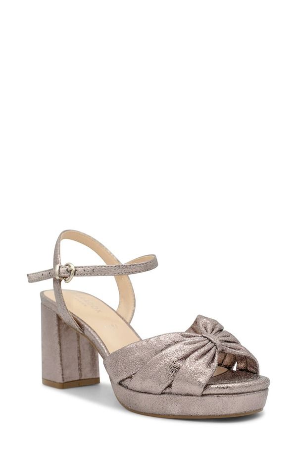 パラドックスロンドン レディース シューズ ヒール プラットフォーム サンダル アンクル Paradox London Pink Neritankle Straplatform Sandal Pewter ピューター
