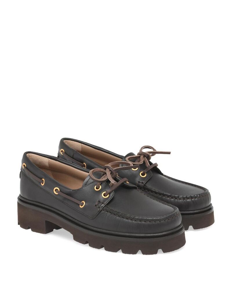 ジャンヴィト ロッシ レディース シューズ Gianvito Rossi Womens Olonne Boat Shoe Brown Leather ブラウン