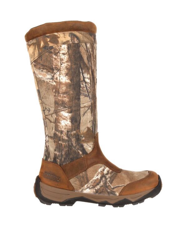 【送料無料】 ロッキー メンズ ブーツ・レインブーツ シューズ Mens Retraction Waterproof SideZip Snake Boot Realtree xtra