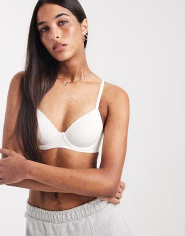 コットンオン レディース アンダーウェア ブラジャー Cotton basic ultimate comfort bra WHITE ホワイト コットンオン レディース アンダーウェア ブラジャー Cotton basic ultimate comfort bra WHITE ホワイト