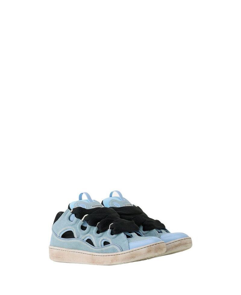ランバン レディース シューズ スニーカー Lanvin Unisex Curb Canvasneakers BlueAmber ブルー