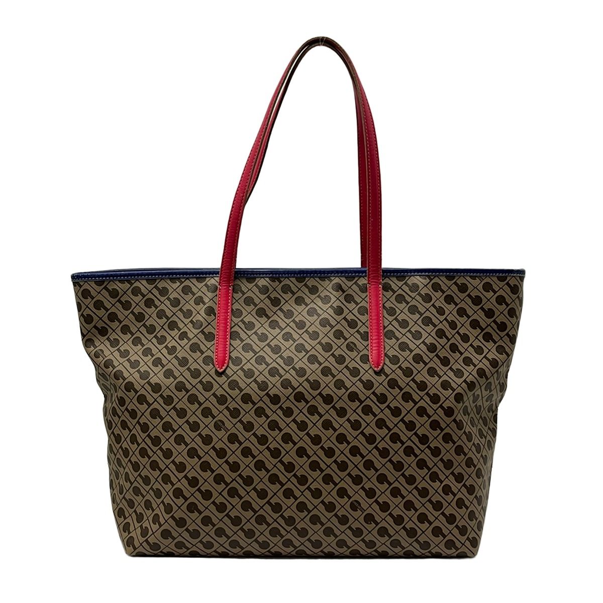 GHERARDINI(ゲラルディーニ) ショルダーバッグ - ベージュ×ダークブラウン×マルチ レザー