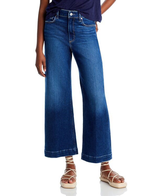 ペイジ レディース ボトムス デニムパンツ ワイドレッグ クロップド ジーンズ PAIGE Anessa High Rise Cropped Wide Leg Jeans Foreign Film
