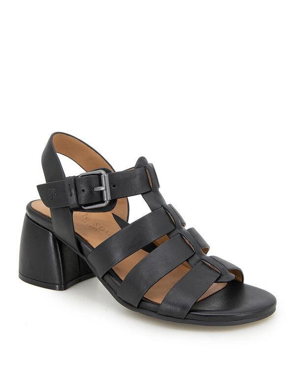 ケネスコール レディース シューズ サンダル Gentle Souls by Kenneth Cole Womens Margarite Sandals Black Leather ブラック