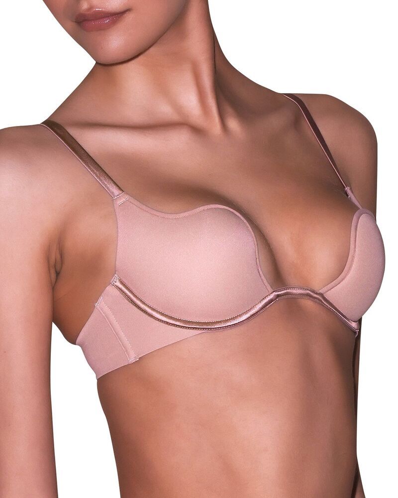 フレーデュマール レディース アンダーウェア ブラジャー Fleur du Male Stretch Micro U Plunge Bra Tan タン