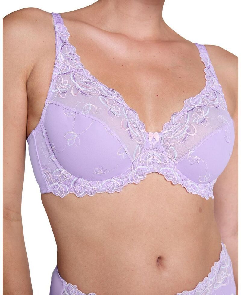 フンクミュラー レディース アンダーウェア ブラジャー Hunkemller Diva NonPadded Underwired Bra Crocus Petal