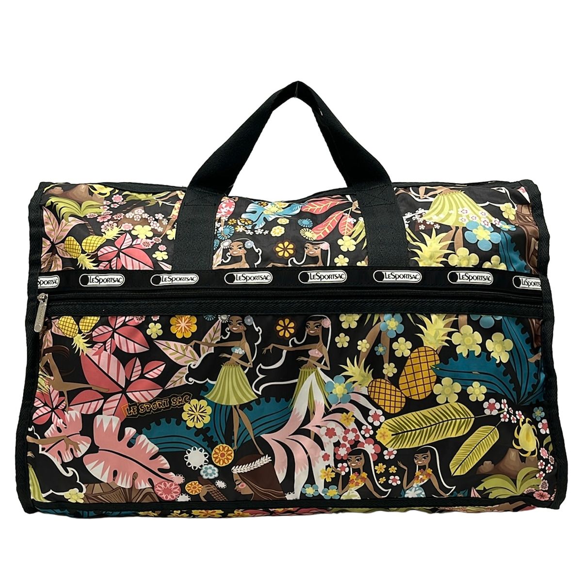 LESPORTSAC(レスポートサック) ボストンバッグ美品 - 黒×ライト 