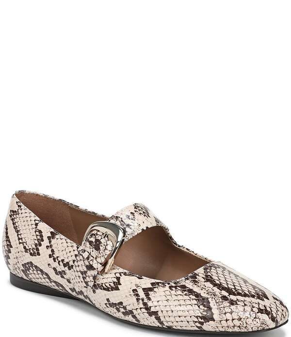 ナチュライザー レディース シューズ パンプス プリント レザー Naturalizer Cosmic Snake Print Leather Mary Jane Flats Beige Snake ベージュ
