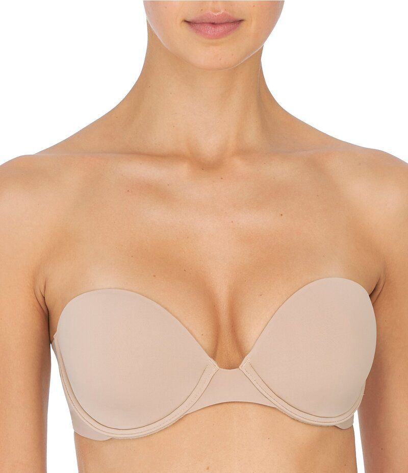 ナトリ レディース アンダーウェア ブラジャー ミニ ストラップレス Natori Minimal Strapless Contour Underwire Bra Cafe