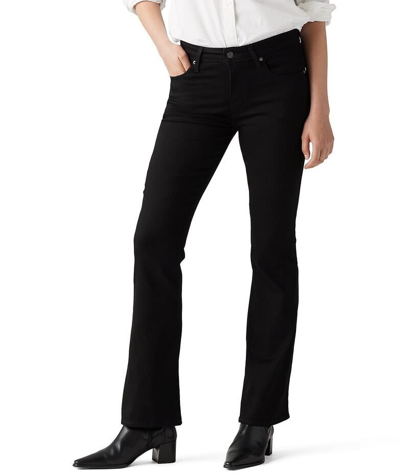 リーバイス レディース ボトムス デニムパンツ ブーツカット ブーツ ジーンズ LevisR 725 High Rise 32 Inseam Bootcut Jeans Soft Black ブラック