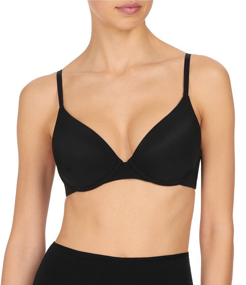 ナトリ レディース アンダーウェア ブラジャー ミニ Natori Minimal Convertible PushUp Bra Black ブラック