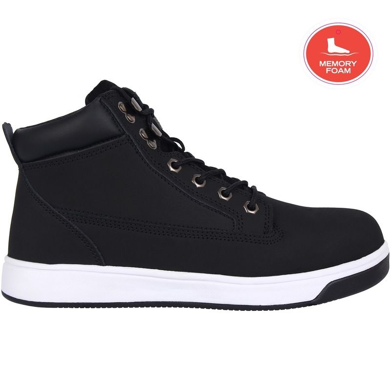 ダンロップ メンズ シューズ ブーツ・レインブーツ Dunlop Nebraska Memory Foam Mens Safety Boots BlackWhite ホワイト