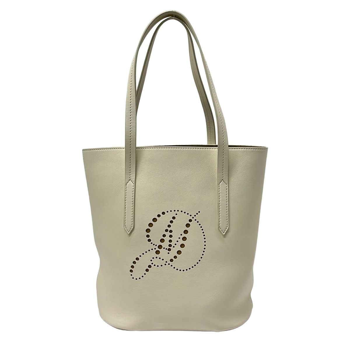 J&MDavidson(ジェイ&エムデヴィッドソン) トートバッグ ダート NS トート アイボリー パンチング レザー