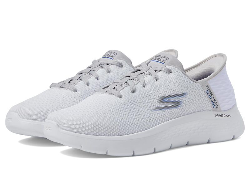 スケッチャーズ メンズ シューズ スニーカー SKECHERS Performance Go Walk Flex New World Hands Free SlipIns WhiteGrey ホワイト