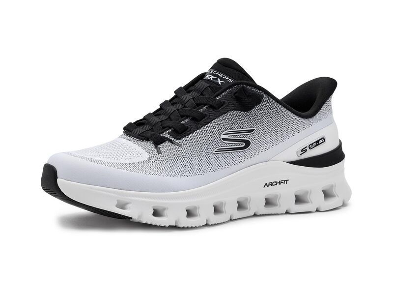スケッチャーズ メンズ シューズ スニーカー SKECHERS Arch Fit GlideStepro Hands Free SlipIn WhiteBlack ホワイト