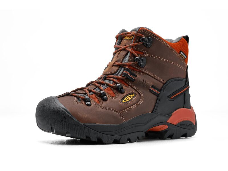 キーン メンズ シューズ ブーツ・レインブーツ KEEN Utility Pittsburgh Energy 6 Waterproof Softoe Cascade BrownB ブラウン