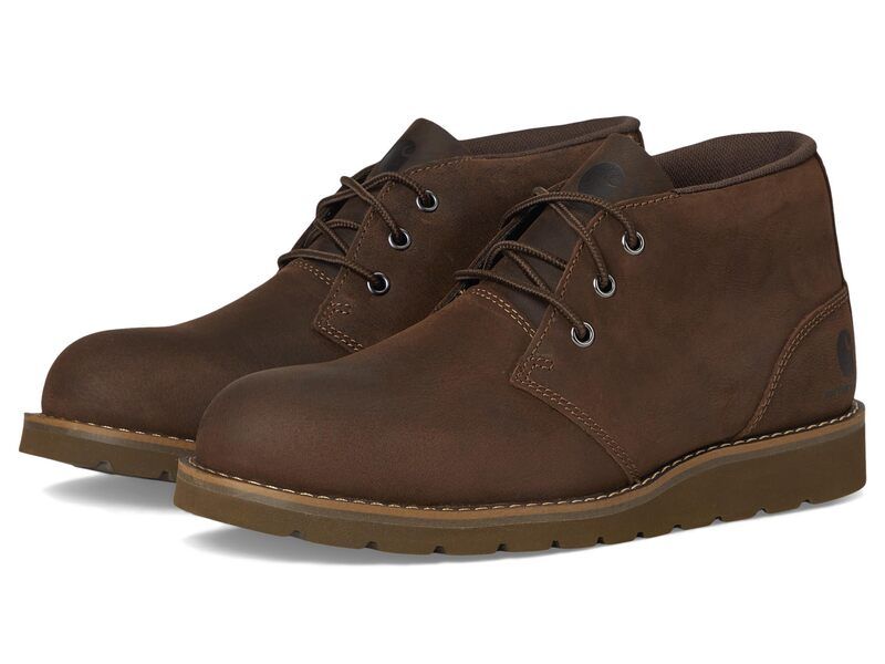 カーハート メンズ シューズ ブーツ・レインブーツ Carhartt Plain Toe Wedge Chukka Dark Brown ブラウン