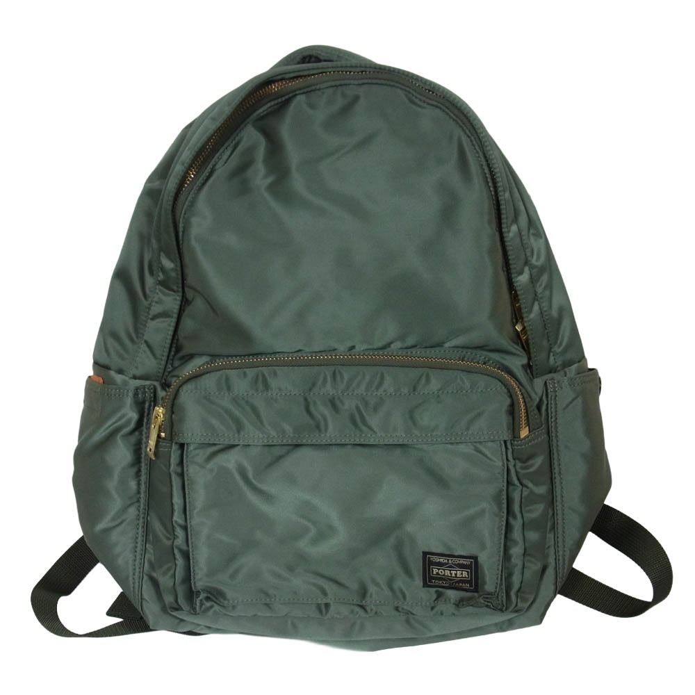 PORTER ポーター 622-79387 TANKER DAYPACK タンカー デイパック バックパック リュック 12L バッグ カーキ系【中古】