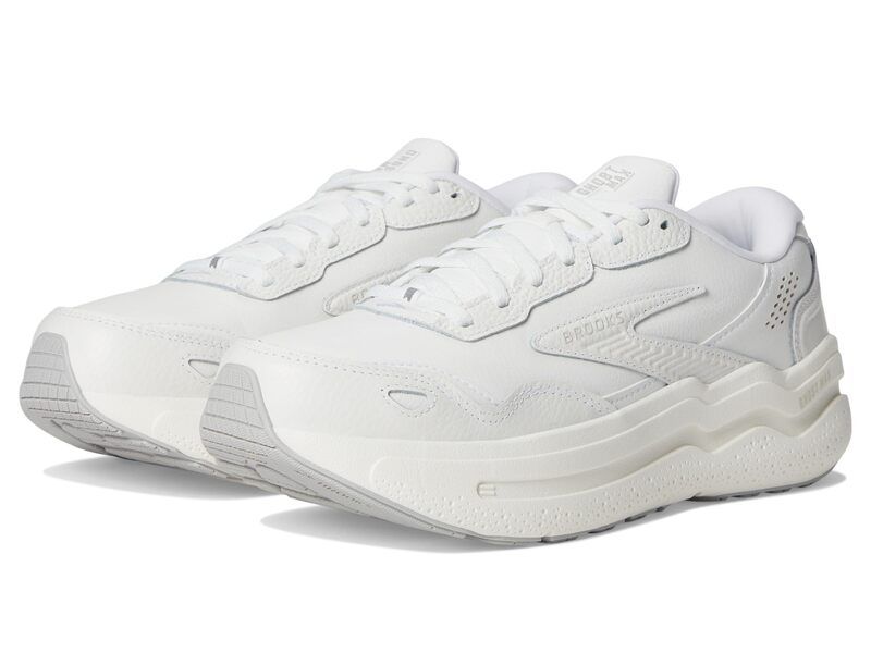ブルックス レディース シューズ スニーカー レザー Brooks Ghost Max Leather WhiteWhite ホワイト