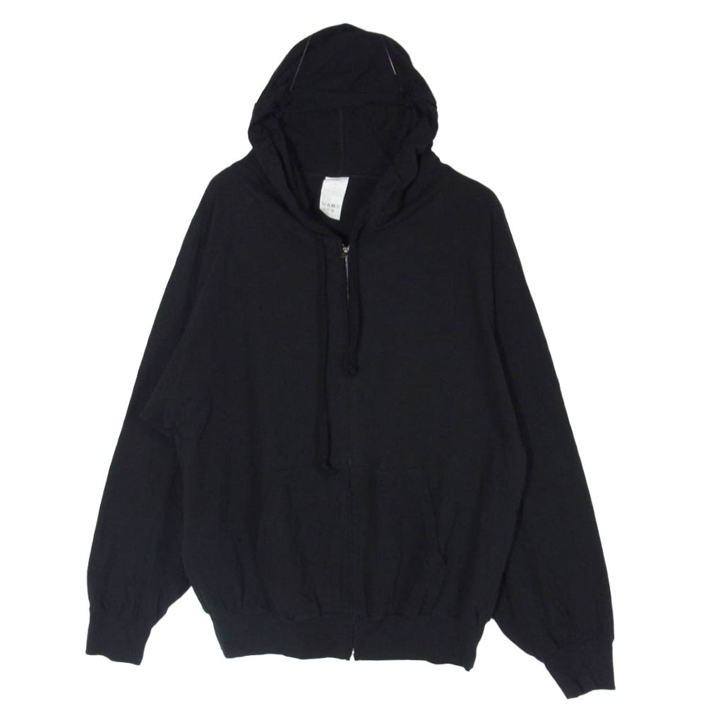 COMOLI コモリ 26SS D01-05039 JERSEY ZIP PARKA ジャージ ジップ パーカー ブラック系 3【美品】【中古】