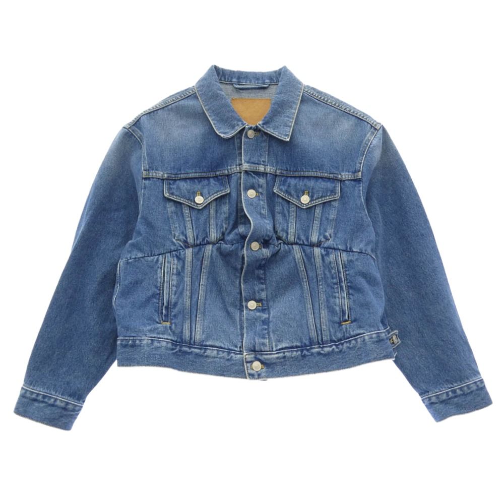 BALENCIAGA バレンシアガ 16AW 446443 TSB06 Swing Denim Jacket 再構築 スウィング デニム ジャケット インディゴブルー系 36【中古】