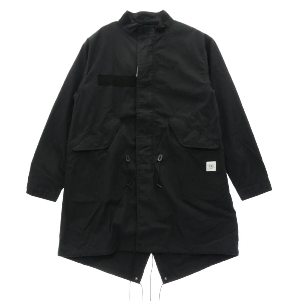 uniform experiment ユニフォームエクスペリメント 21AW UE-212012 SLEEVE PANELED MODS COAT スリーブ パネルド ミリタリー モッズコート ブラック系 1【中古】
