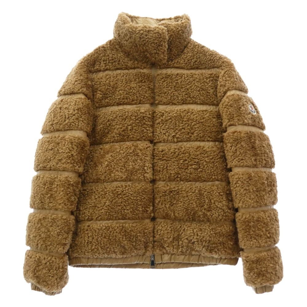 MONCLER モンクレール G20931A00049 54AM6 GENTIANE ジョンティアン ボア 切替 ダウン ジャケット ブラウン系 00【中古】