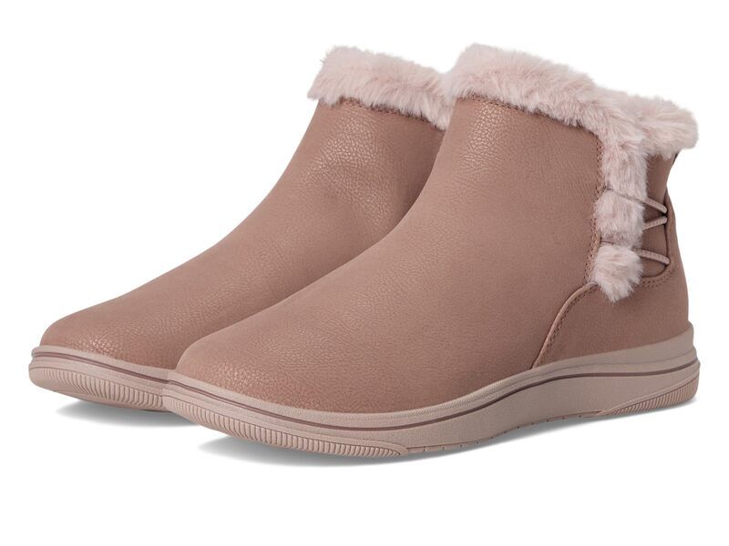 クラークス レディース シューズ ブーツ・レインブーツ Clarks Breeze Fur Mauve Combi Textile