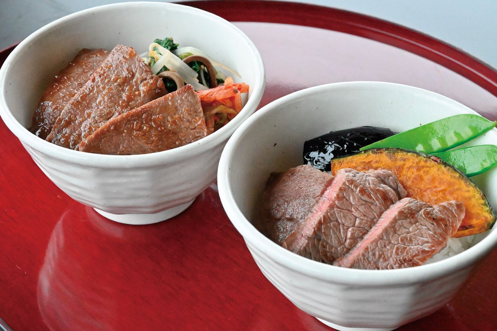 【令和8年7月31日までの期間限定商品】山形 ｢米沢牛黄木｣ 米沢牛ｽﾃｰｷ･焼肉ご飯 SYG75 ｽﾃｰｷご飯140g･焼肉ご飯160g×各3