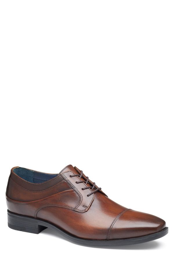 ジョンストンアンドマーフィー メンズ シューズ ダービー キャップ Johnston Murphy Gibbons Cap Toe Derby Mahogany Full Grain