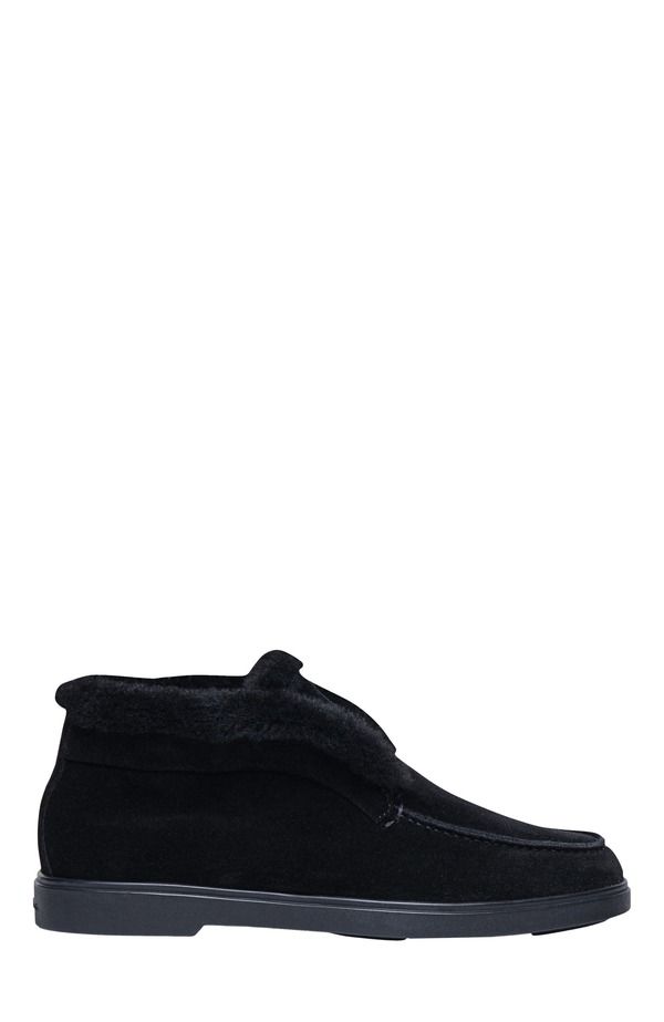 サントーニ レディース シューズ ブーツ・レインブーツ スエード Santoni Womensuedesert boot Black ブラック