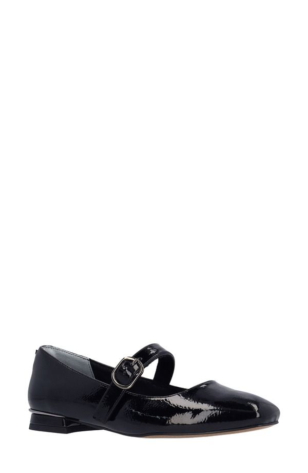 ジェイレニー レディース シューズ パンプス J Rene Faron Mary Jane Flat Black Patent ブラック