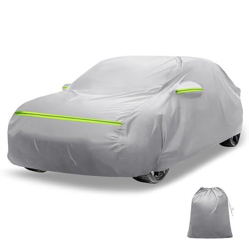 X AUTOHAUX 【ホンダ ヴェゼルVEZEL RV系用】車ボディカバー 自動車カバー 新型100%防水生地&5層構造 軽量・女性でも楽々 裏起毛 塗装面保護 運転席ジッパー付き/ドア開閉可能/忘れ物をしても安心 耐強風 防風ロープ/収納 1f8662e6