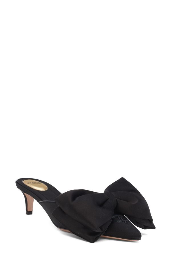 ヴァレンティノ レディース シューズ パンプス Valentino Garavani Yolande Bow Pointed Toe Mule Pump Black ブラック