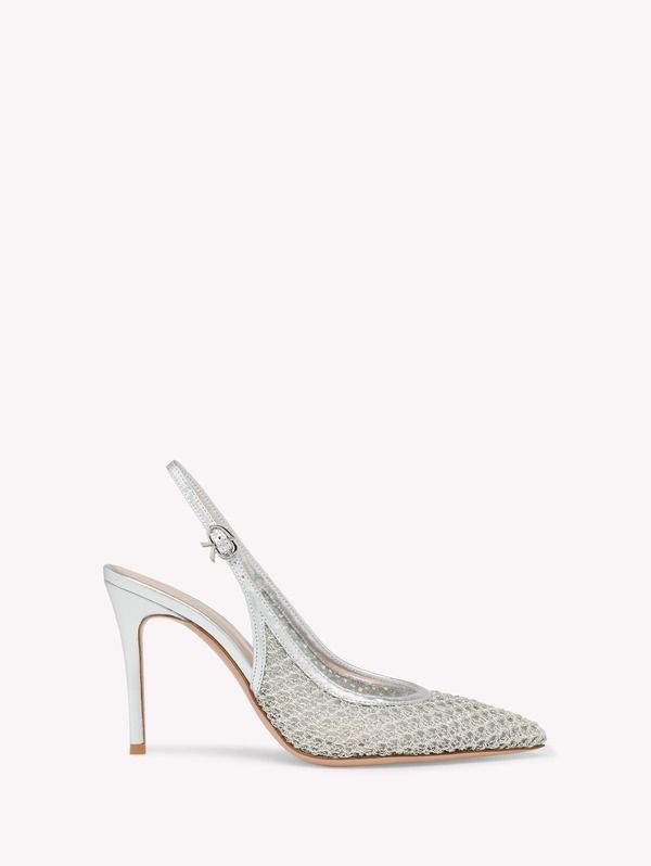 ジャンヴィト ロッシ レディース シューズ パンプス Gianvito Rossi Nikki Pump Metallic Silver And Nappa シルバー
