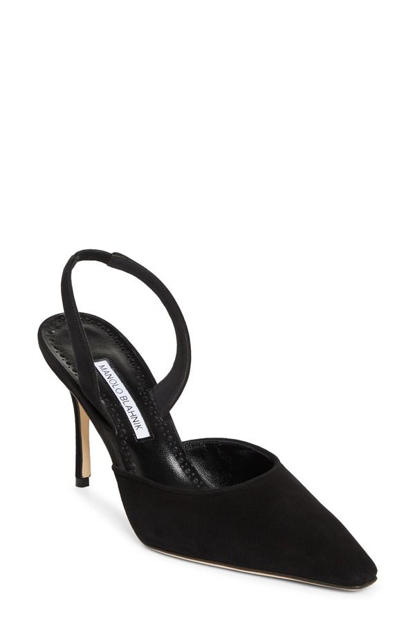 マノロ ブラニク レディース シューズ パンプス Manolo Blahnik Borelapla Slingback Pump Black ブラック
