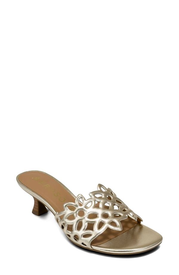エアロソールズ レディース シューズ ヒール サンダル Aerosoles Kirah Sandal Soft Gold Fx Metallic Nappa ゴールド