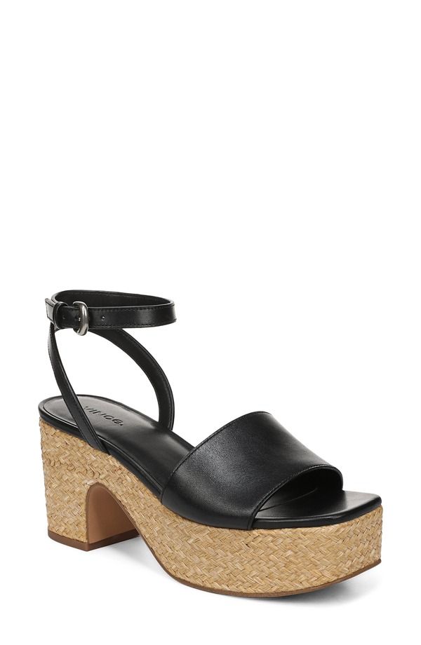 ヴィンス レディース シューズ ヒール プラットフォーム サンダル アンクル Vince Castellankle Straplatform Sandal Black ブラック